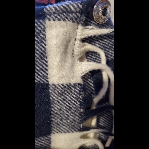 NWT Rare VINTAGE 100% Virgin Wool Plaid Maxi Skirt w Fringe Genuine Pendleton - Picture 3 of 7